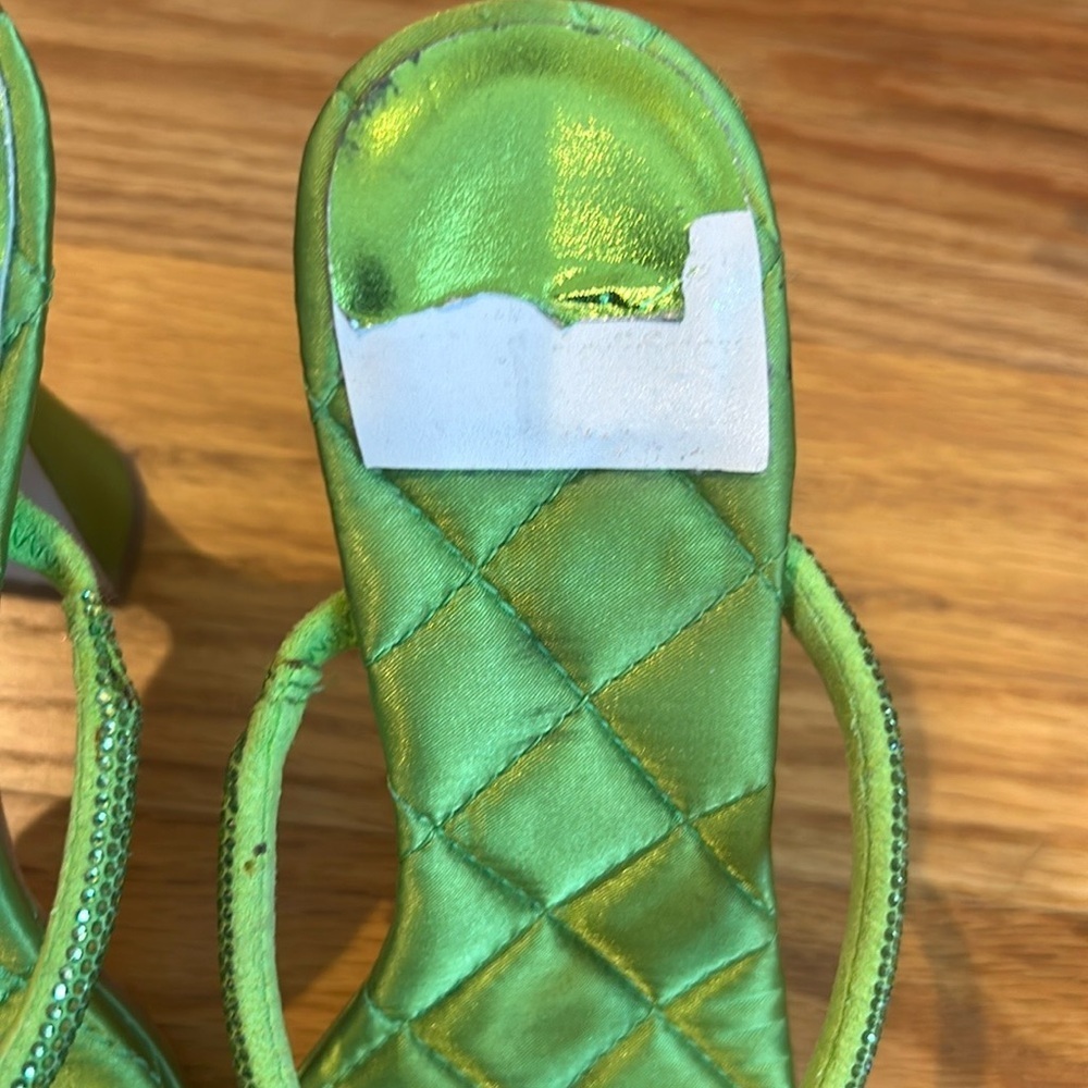 Jeffrey Campbell Rhinestone Lime Green Heels 👠 - Picture 6 of 6